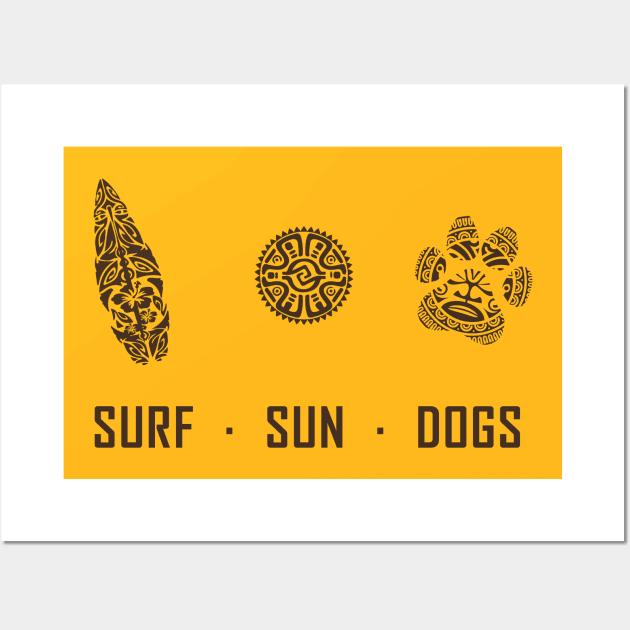 Surf Sun Dogs Maori Wall Art by Food in a Can